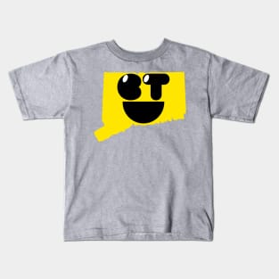 Connecticut  States of Happynes- Connecticut Smiling Face Kids T-Shirt